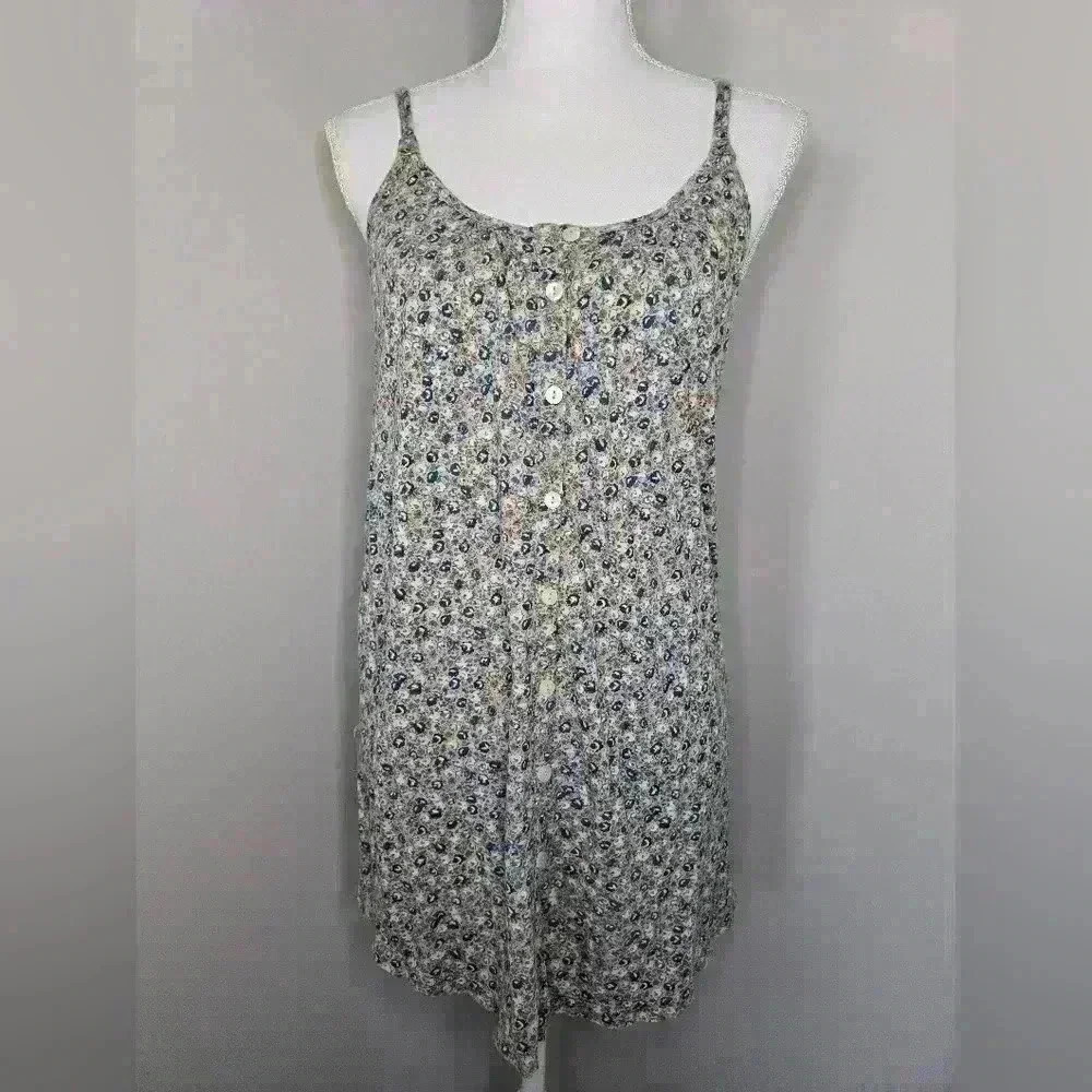 Aerie Floral Tie Waist Tank Top
